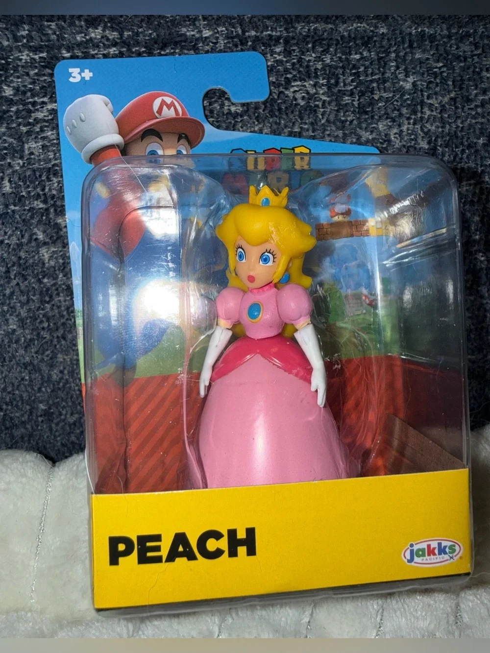 Super Mario JAKKS Pacific Peach & Shy Guy 4” Figures 2023 NEW Sealed Lot of 2